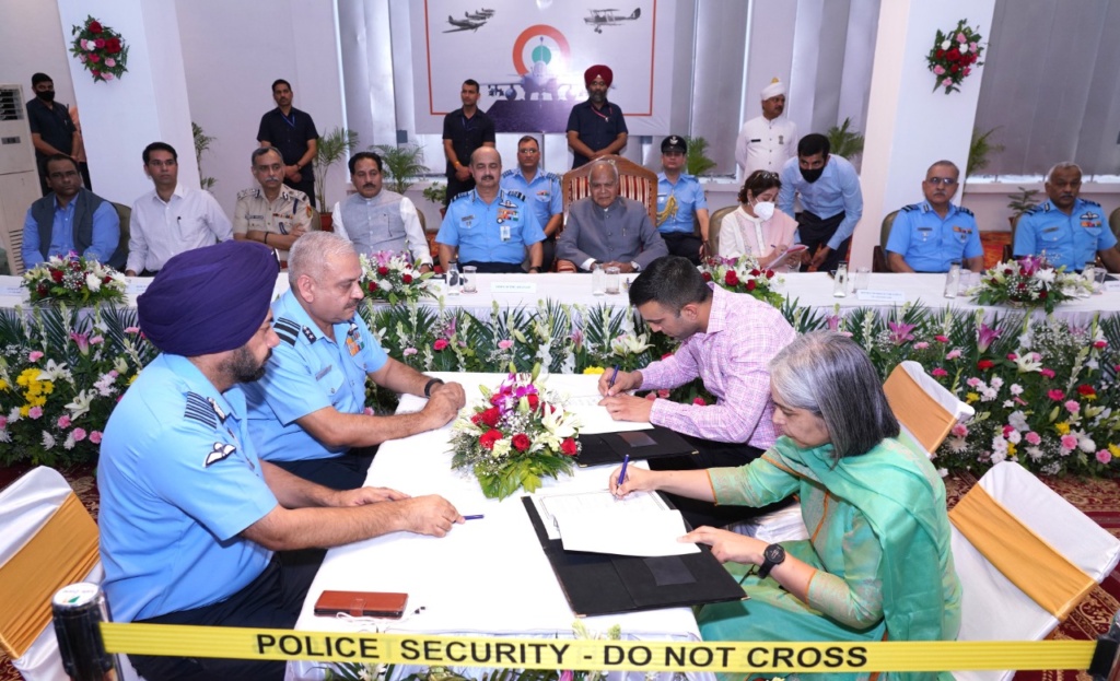Chandigarh Administration and Indian Air Force joins Mou on Indian Air Force Heritage Centre